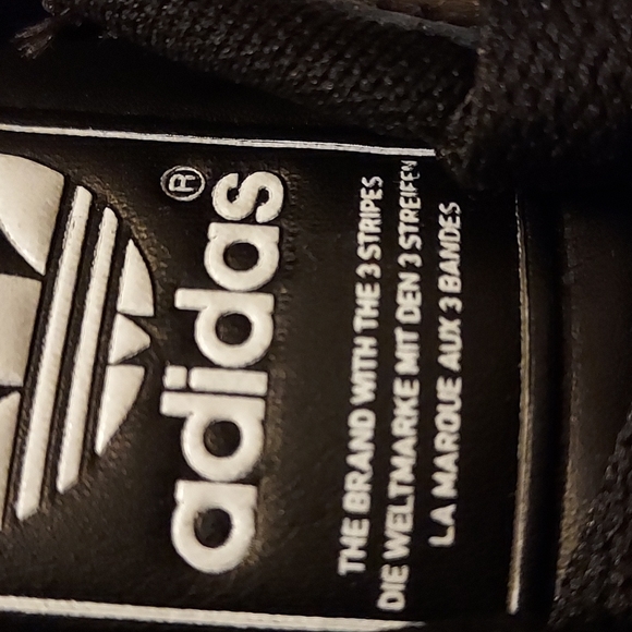 Adidas black and white men's new size 20 - Picture 2 of 7